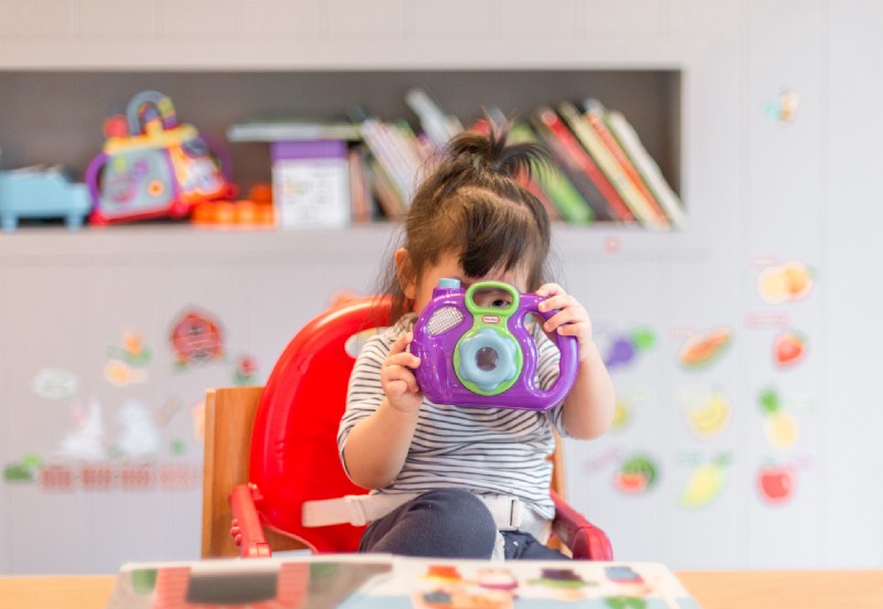 Image of little girl in daycare